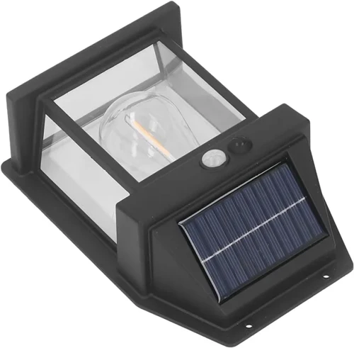 Güneş Enerjili Bahçe Aydınlatması Aplik Dekor Solar Ve Sensörlü Bahçe Balkon Ve Garaj Lambası