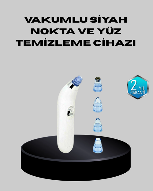 5 Kademeli Vakumlu Gözenek Temizleyici – Su Geçirmez Ve Taşınabilir Siyah Nokta Cihazı