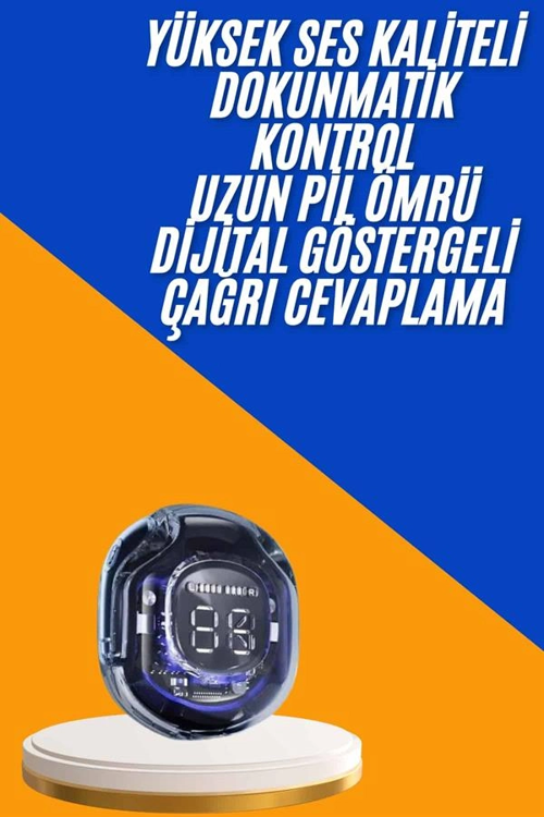 Kulak İçi Bluetooth Kulaklık Anc Enc Özellikli Şarj Göstergeli Kablosuz Kulaklık