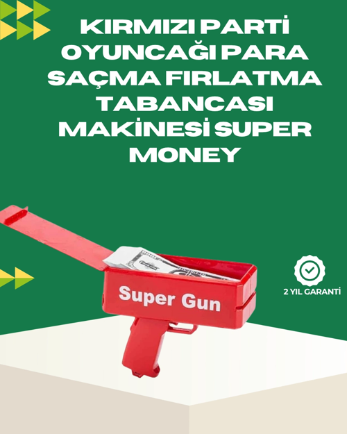Elektrikli Money Gun Oyuncak Parti Tabancası
