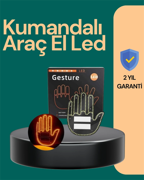 Kablosuz Kumandalı Led Jest Işığı – 3 Modlu Araba Arkası Mesaj Işığı, 203 Led İle Yüksek Parlaklık