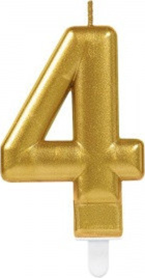 4 Rakamı Mum Gold Renk