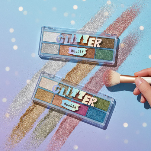 8 Renk Yaz Glitter Far Paleti - 2'li Set