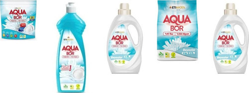 Aquabor Doğal Mineralli Tablet + Elde Bulaşık + Sıvı Beyaz + 4 Kg Beyaz + Sıvı Beyaz 5 Li Set