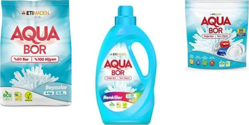 Doğal Mineralli 4 Kg Beyaz + Sıvı Renkliler + Tablet 3 Lü Set