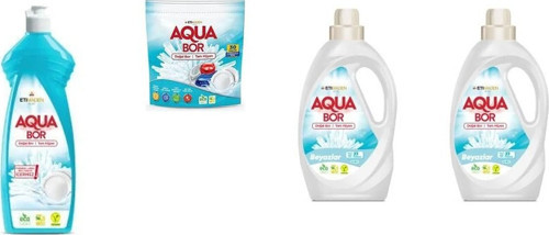 Doğal Mineralli Elde Bulaşık + Tablet + Sıvı Beyaz + Sıvı Beyaz 4 Lü Set