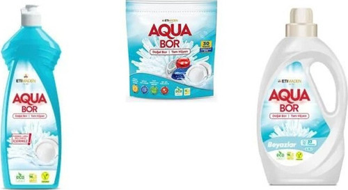 Doğal Mineralli Elde Bulaşık + Tablet + Sıvı Beyaz 3 Lü Set