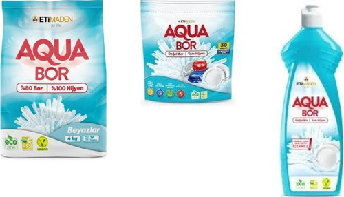 Doğal Mineralli 4 Kg Beyaz + Tablet + Elde Bulaşık 3’Lü Set