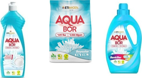 Doğal Mineralli Elde Bulaşık + 4 Kg Beyaz + Sıvı Renkliler 3 Lü Set