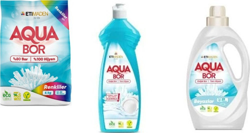Doğal Mineralli 4 Kg Renkliler + Elde Bulaşık + Sıvı Beyaz 3’Lü Set