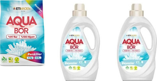 Doğal Mineralli 4 Kg Renkliler + Sıvı Beyaz + Sıvı Beyaz 3 Lü Set