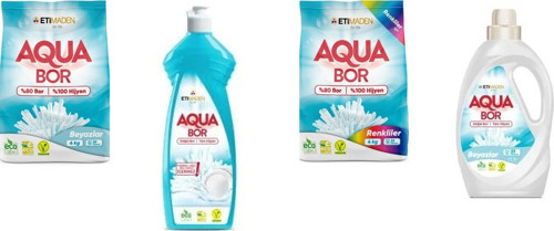 Doğal Mineralli 4 Kg Beyaz + Elde Bulaşık + 4 Kg Renkliler + Sıvı Beyaz 4 Lü Set