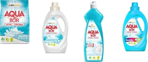 Doğal Mineralli 4 Kg Beyaz + Sıvı Beyaz + Elde Bulaşık + Sıvı Renkliler 4 Lü Set