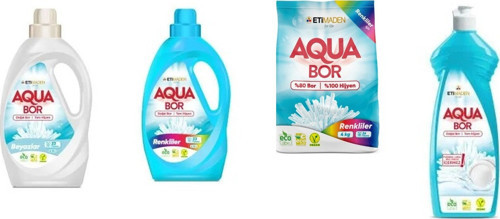 Doğal Mineralli Sıvı Beyaz + Sıvı Renkliler + 4 Kg Renkliler + Elde Bulaşık 4 Lü Set