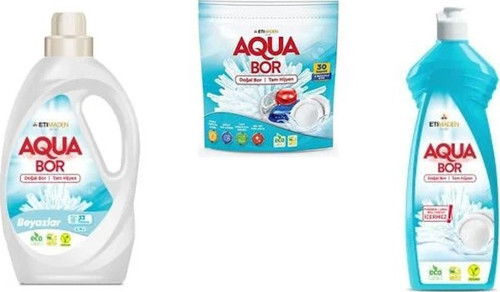 Doğal Mineralli Sıvı Beyaz + Tablet + Elde Bulaşık 3 Lü Set