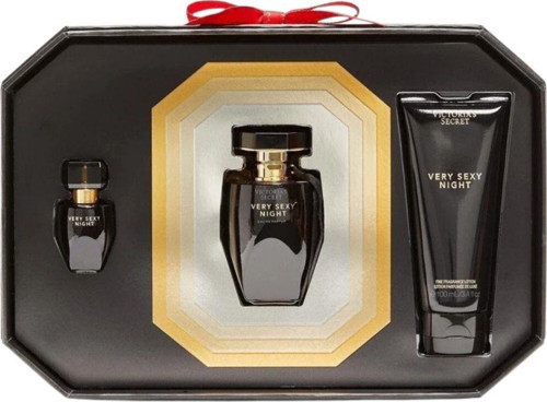 Very Sexy Night EDP 50 ml + 7 ml + Fragrance Lotion 100 ml Kadın Parfüm Seti