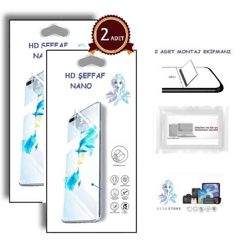 General Mobile GM 9 PLUS Nano Ekran Koruyucu 2 Adet Ultra İNCE Esnek Nano Hd Şeffaf