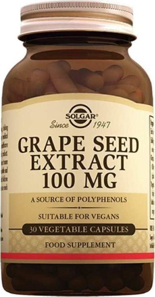 Grape Seed Extract 100 Mg 30 Bitkisel Kapsül