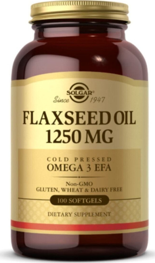 Flaxseed Oil 1250 Mg 100 Kapsül Vitamin