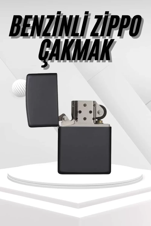 ieg™ Hediyelik Zarif Siyah Benzinli Çakmak