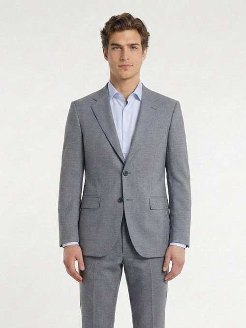 Gri Düz Takım Elbise