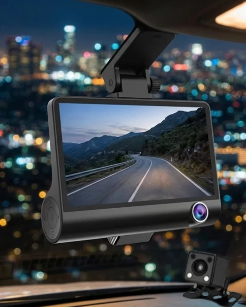 ieg™ Çift Kameralı Araç İçi Kamera Full HD 1080P Gece Görüş ve Park Modlu