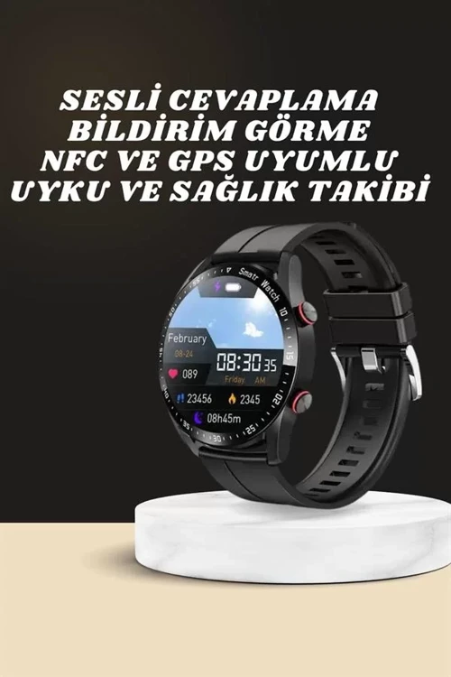 ieg™ Yeni Model Akıllı Saat GPS Uyumlu Uyku ve Sağlık Takibi Sesli Görüşme