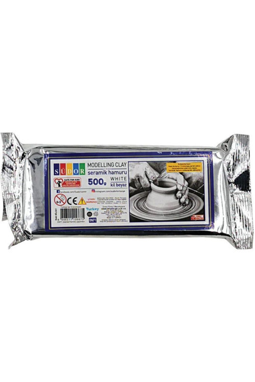Seramık Hamuru- Kıl 500 Gr Beyaz