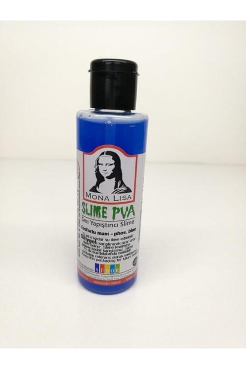 Monalisa Sıvı Slime Pva Hazır Slime Fosforlu Mavi 70 Ml.