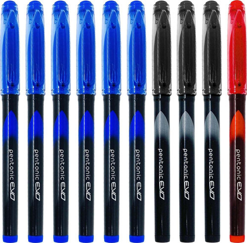 Roller Kalem Evo 0.7 Mm Set 40 Mavi + 8 Siyah + 2 Kırmızı (50 Li Paket)