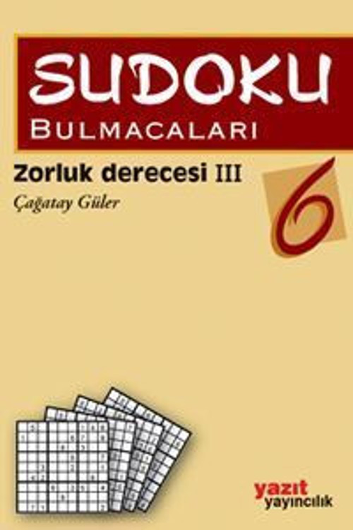 Yazıt Yayınları Sudoku Bulmacaları 6