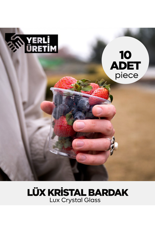 Lüx Kristal Bardak 10 Adet