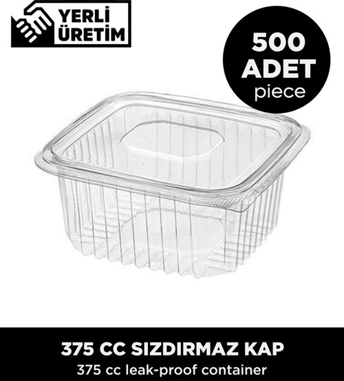 375 Cc Sızdırmaz Kap - 500 Adet