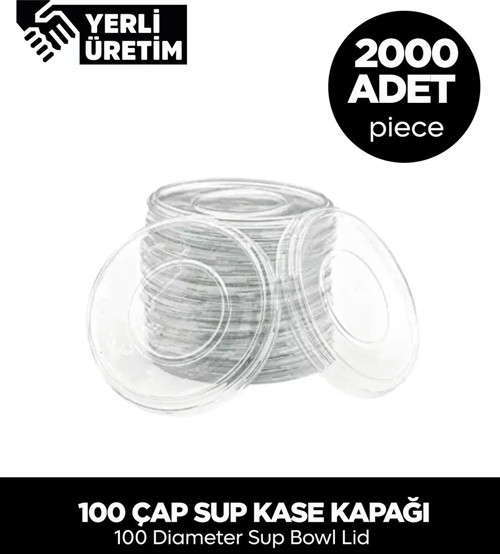 100 Çap Sup Kase Kapağı – 2.000 Adet