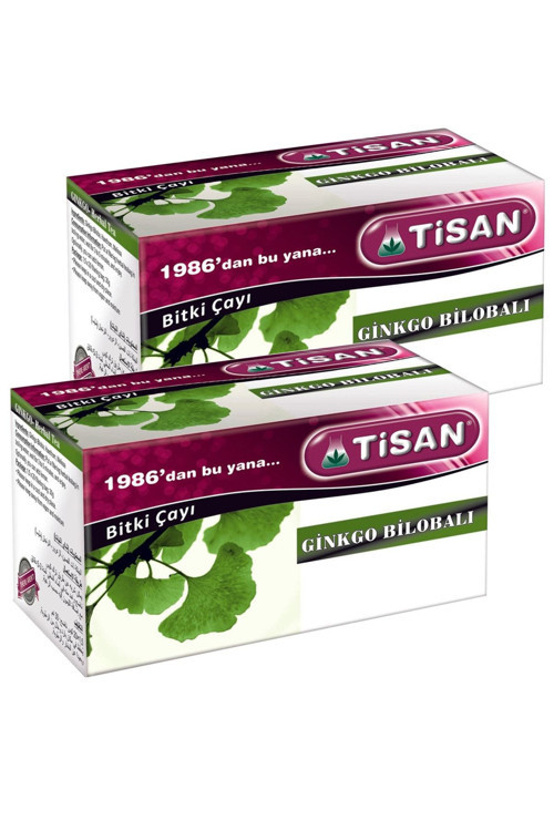 2 Kutu Ginkgo Biloba Çayı Sallama Ginko Bilobalı Çay Bitki Çayı Poşet Çay
