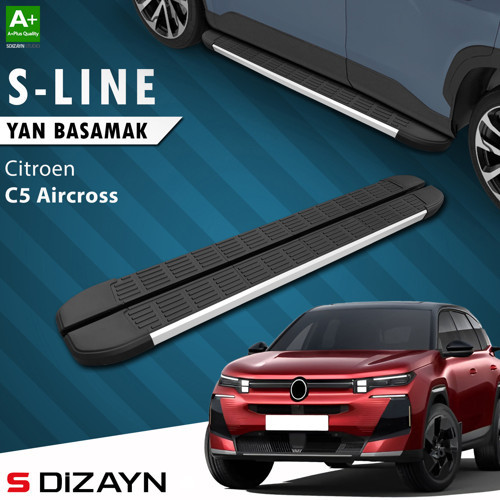 Citroen E-C5 Aircross Elektrikli S-Line Aluminyum Yan Basamak 193 Cm 2024 Üzeri A+ Kalite