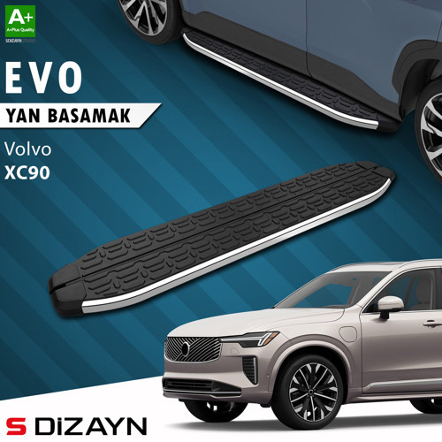 Volvo XC90 Makyajlı Benzinli Evo Krom Yan Basamak 203 Cm 2024 Üzeri A+ Kalite