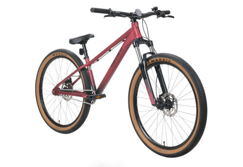 Bandit Dirty Jump 26" Jant Single Speed Freeride Dirt Jump Akrobasi Bisikleti Koyu Kırmızı