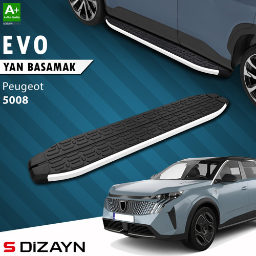 Peugeot 5008 3 Elektrikli Evo Aluminyum Yan Basamak 203 Cm 2024 Üzeri A+ Kalite