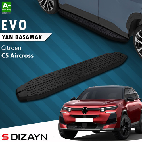 Citroen E-C5 Aircross Elektrikli Evo Siyah Yan Basamak 193 Cm 2024 Üzeri A+ Kalite