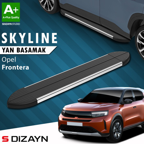 Opel Frontera Skyline Krom Yan Basamak 183 Cm 2024 Üzeri A+ Kalite