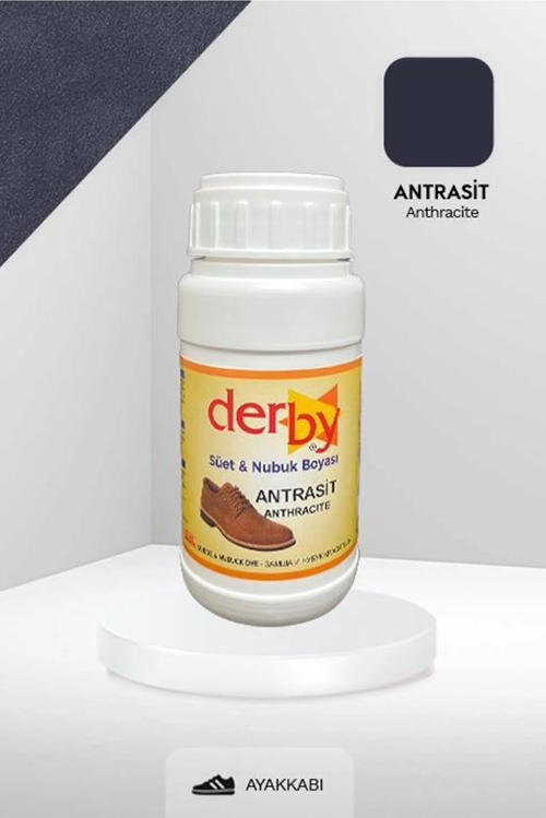 Antrasit Süet Ve Nubuk Deri Boyası 250 ml / Süet Nubuk Ayakkabı Boyası