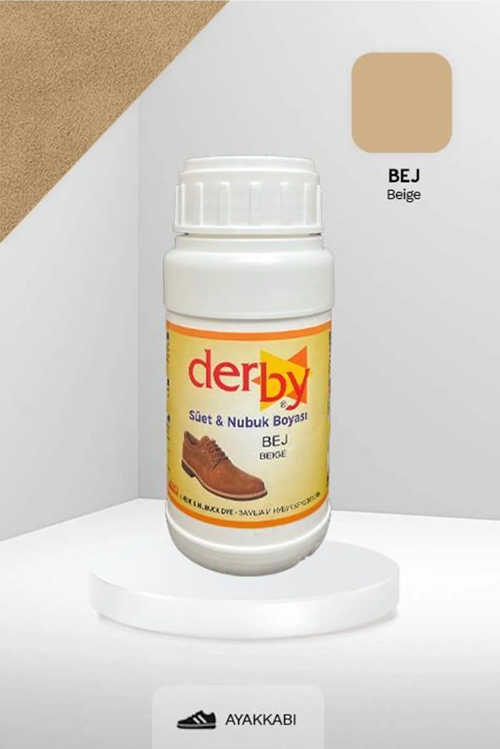 Bej Süet Ve Nubuk Deri Boyası 250 ml / Süet Nubuk Ayakkabı Boyası