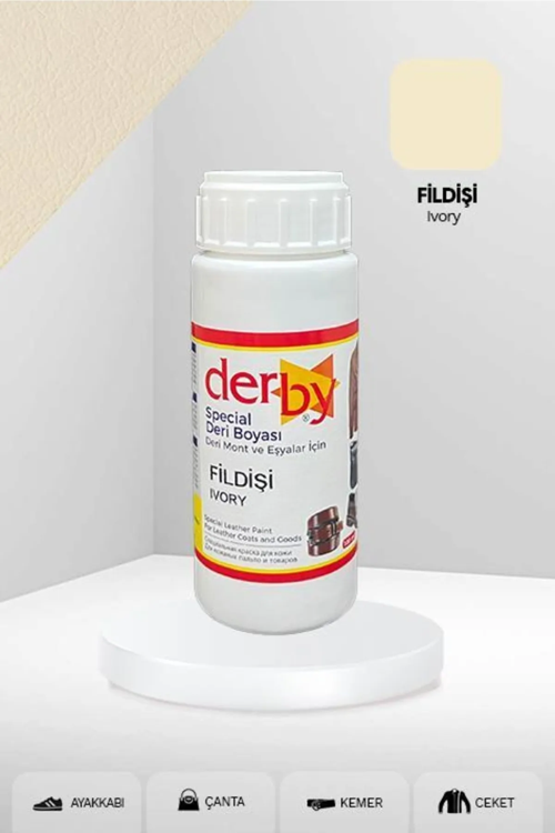 Special Fildişi Deri Boyası 100 ml / Mont Eşya Çanta Kemer Cüzdan Ayakkabı Deri Boyası