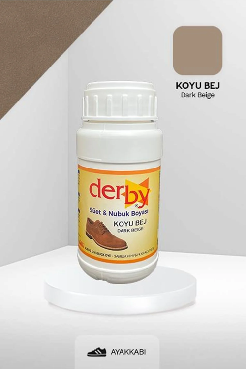 Koyu Bej Süet Ve Nubuk Deri Boyası 250 ml / Süet Nubuk Ayakkabı Boyası