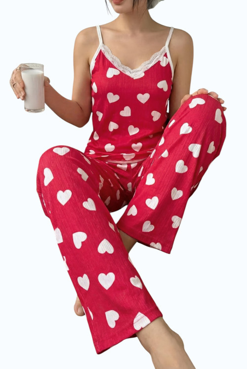 Dantel Detaylı Pegasus Askılı Kadın Pijama Takımı
