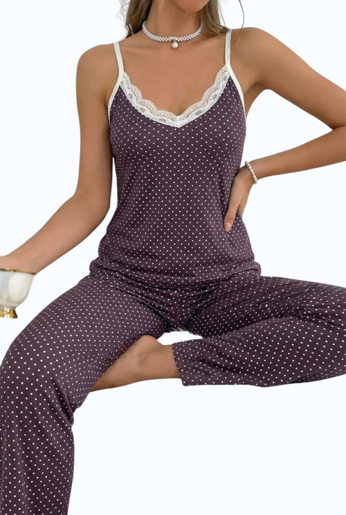 Dantel Detaylı Pegasus Askılı Kadın Pijama Takımı