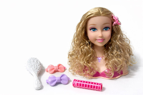 Baby Saç Tasarım Oyuncak Büst Bebek – Aksesuarlı Kuaför Seti Sarışın