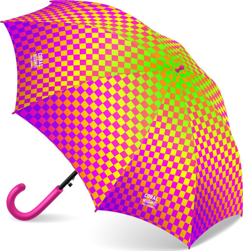 Kids Neon Renkli Dama Desenli Çocuk Şemsiyesi 36102