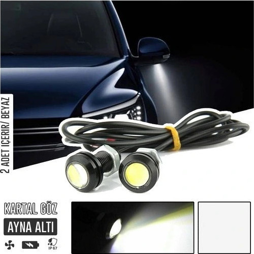 Ayna Altı LED Ayna Altı Cob Aydınlatma LED Eagle Eye Kartal Göz LED 2 Adet